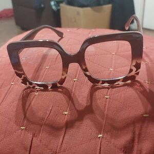 Stylish Brown Square Frame Glasses